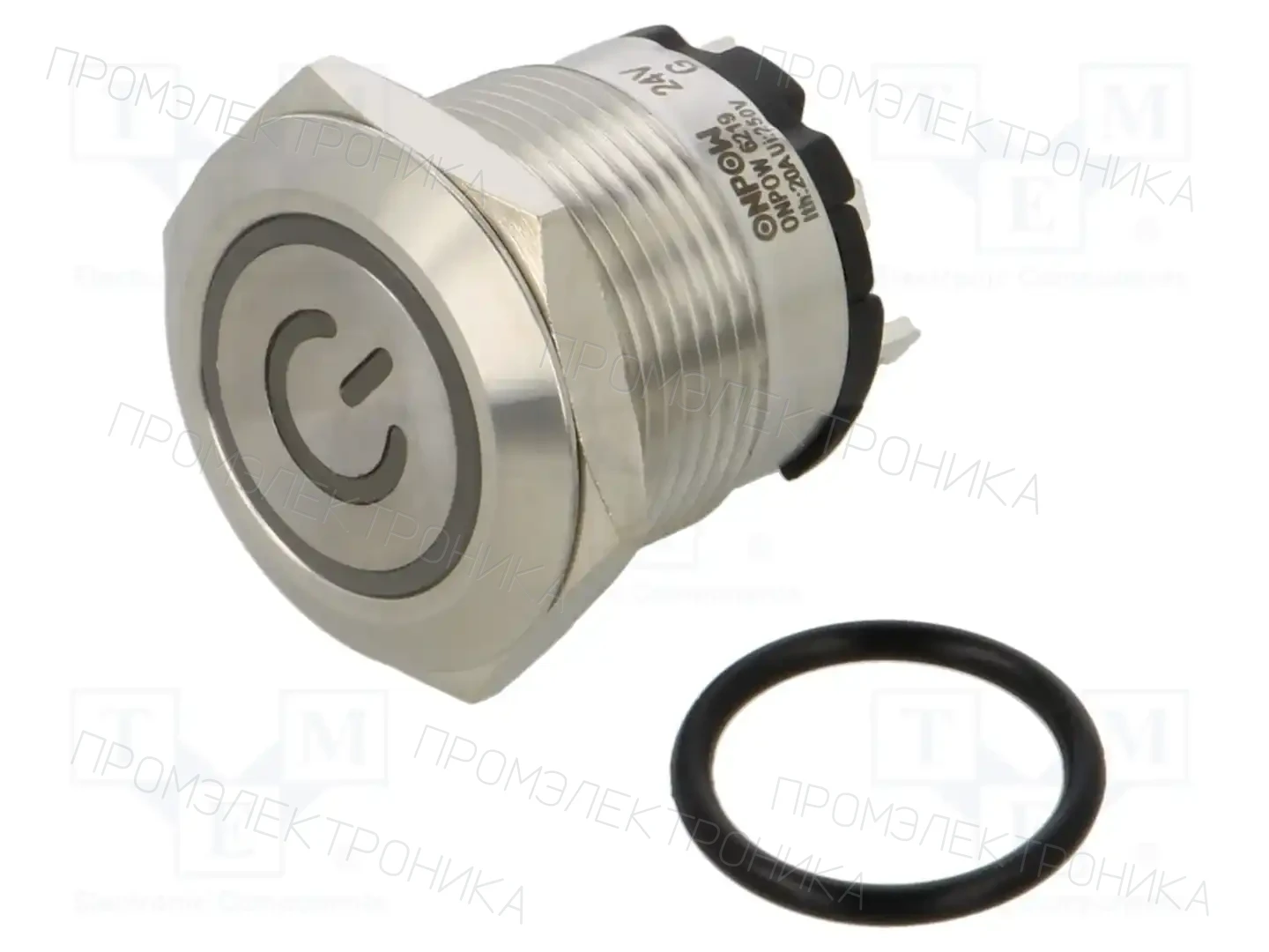 ONPOW ONPOW6219F-10ET/J/G/24V/S (SHORT PINS) — Переключатели кнопочные 6219F-10ET/J/G/24V/S (SHORT PINS)