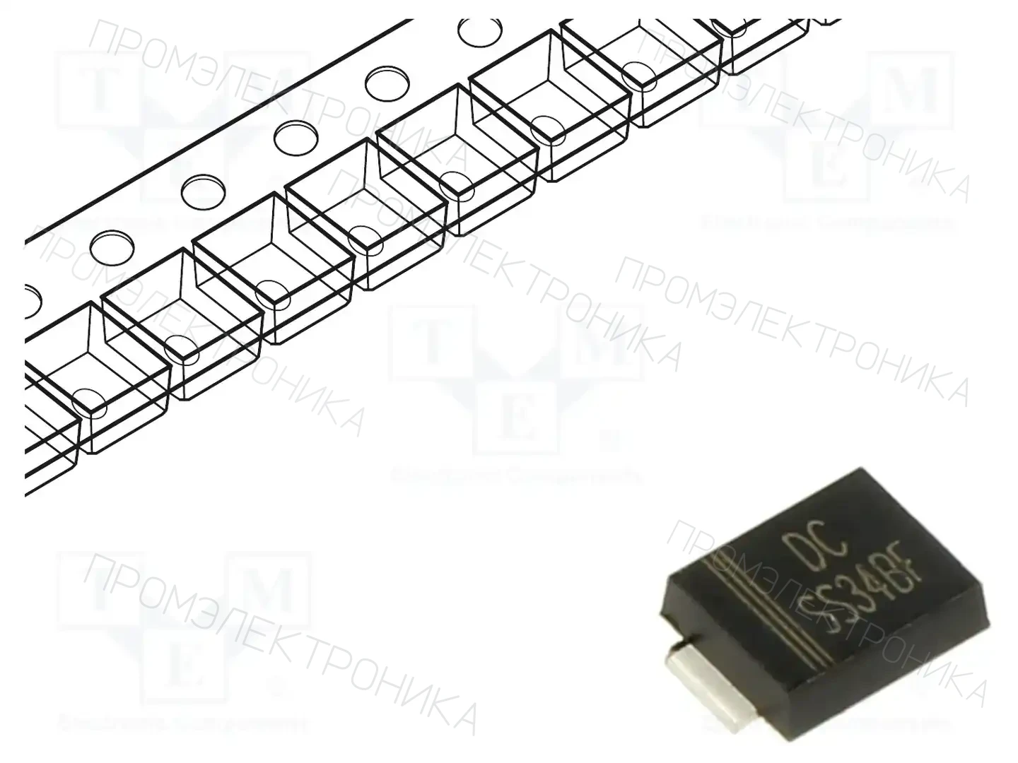 DC COMPONENTS SS34BF — Диоды Шотки SMD