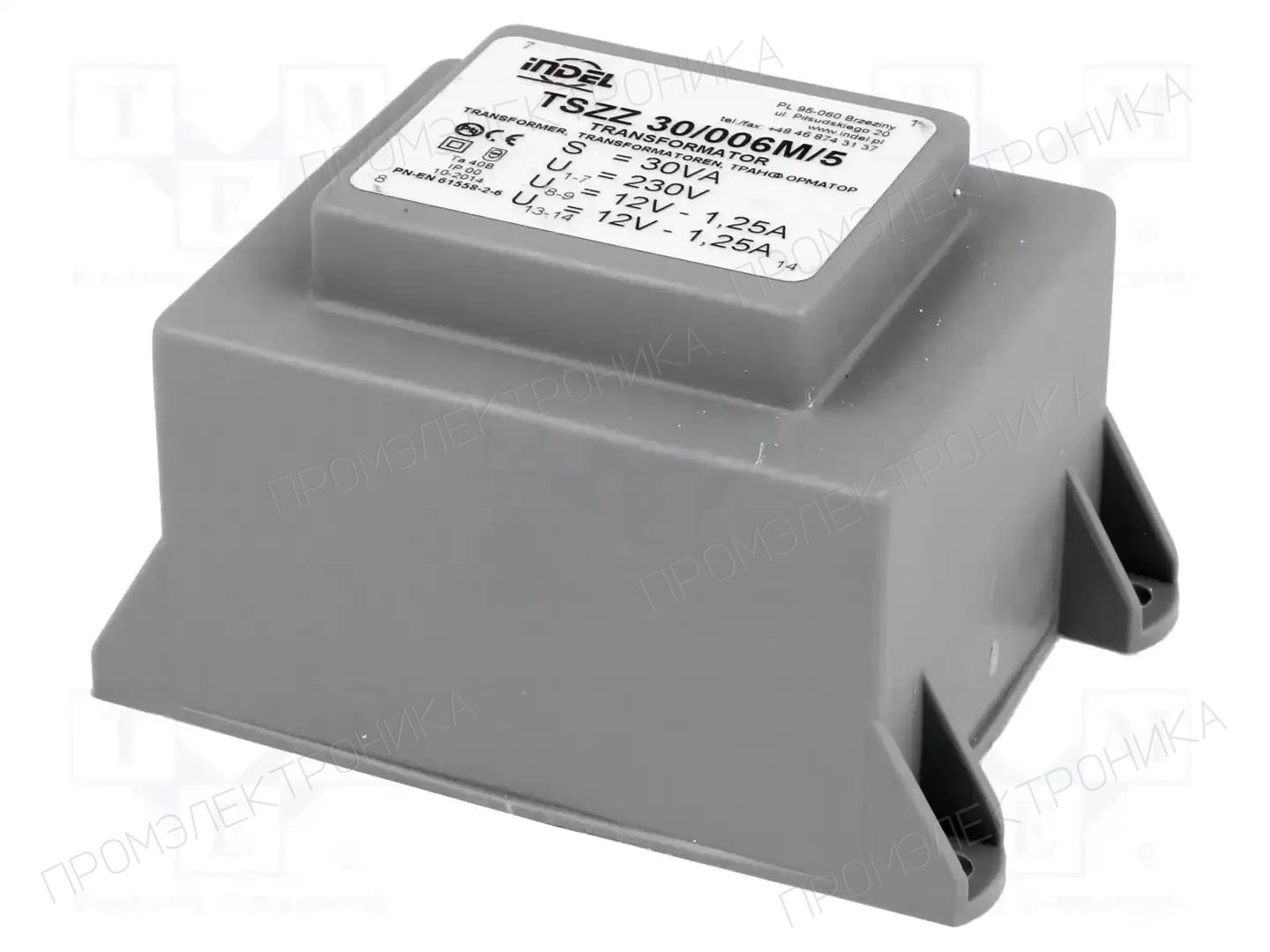 INDEL TSZZ30/006M/5 — Трансформаторы PCB