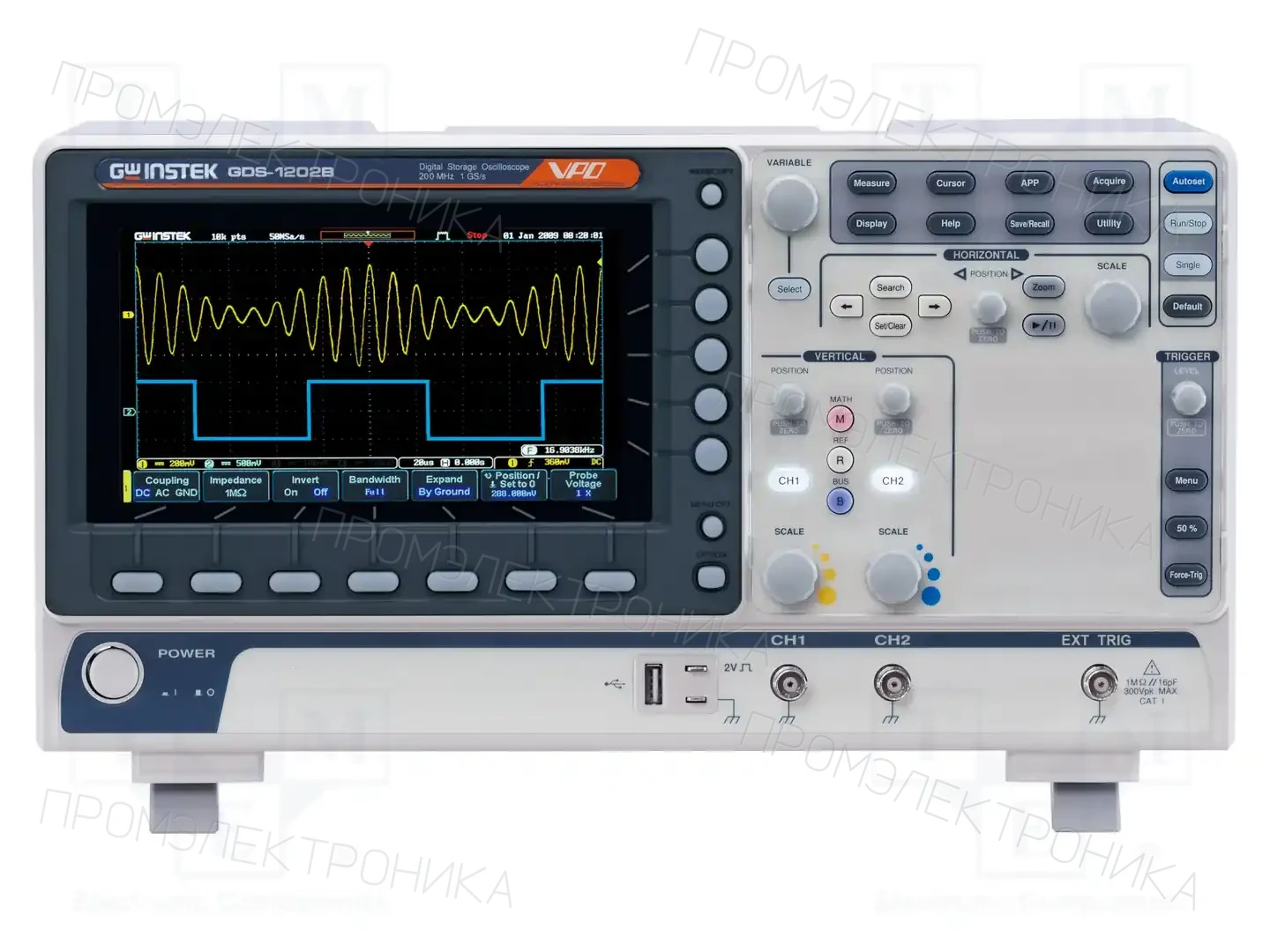 GW INSTEK GDS-1202B — Осциллоскопы цифровые