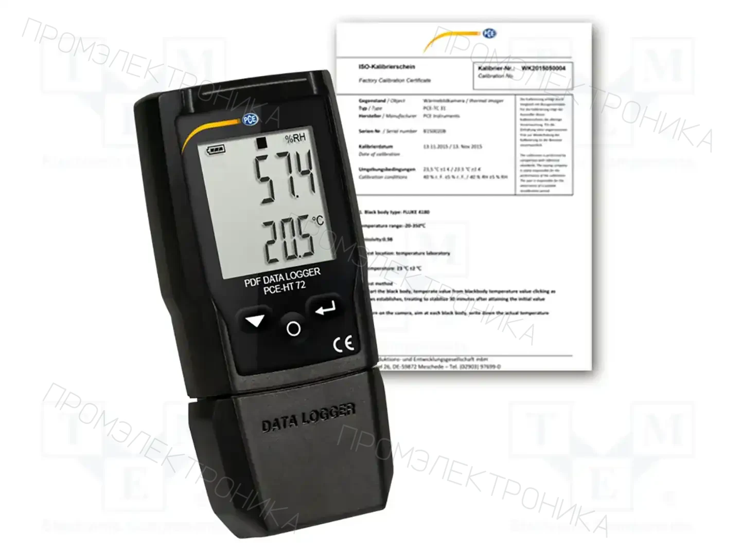 PCE INSTRUMENTS PCE-HT 72-ICA — Регистраторы температуры и влажности