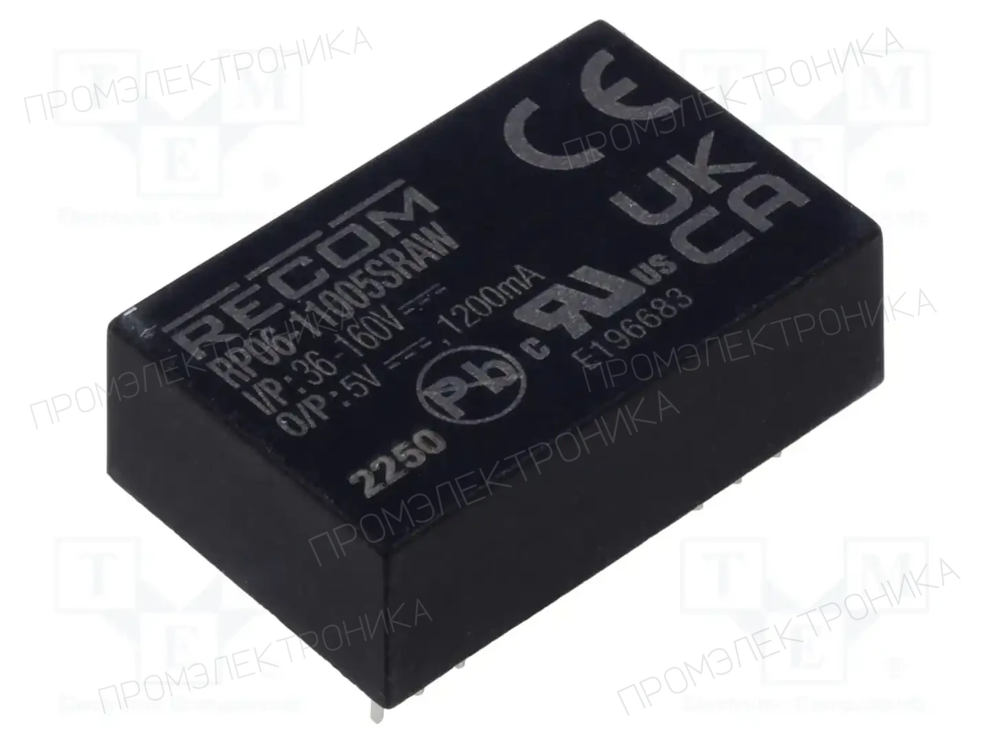RECOM RP06-11005SRAW — Преобразователи DC/DC
