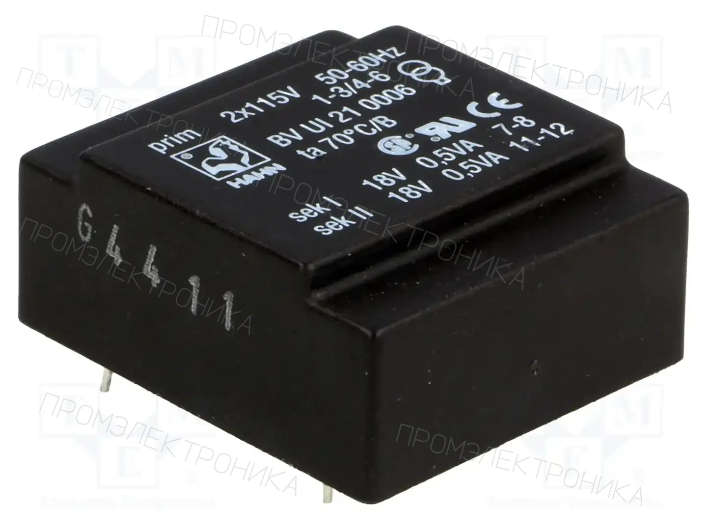 HAHN BV UI 21 0006 — Трансформаторы PCB
