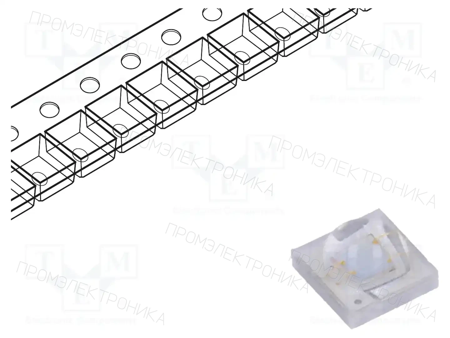 HONGLI ZHIHUI HL-C3535F26B3GA-ZW — Диоды LED - "plants growth"