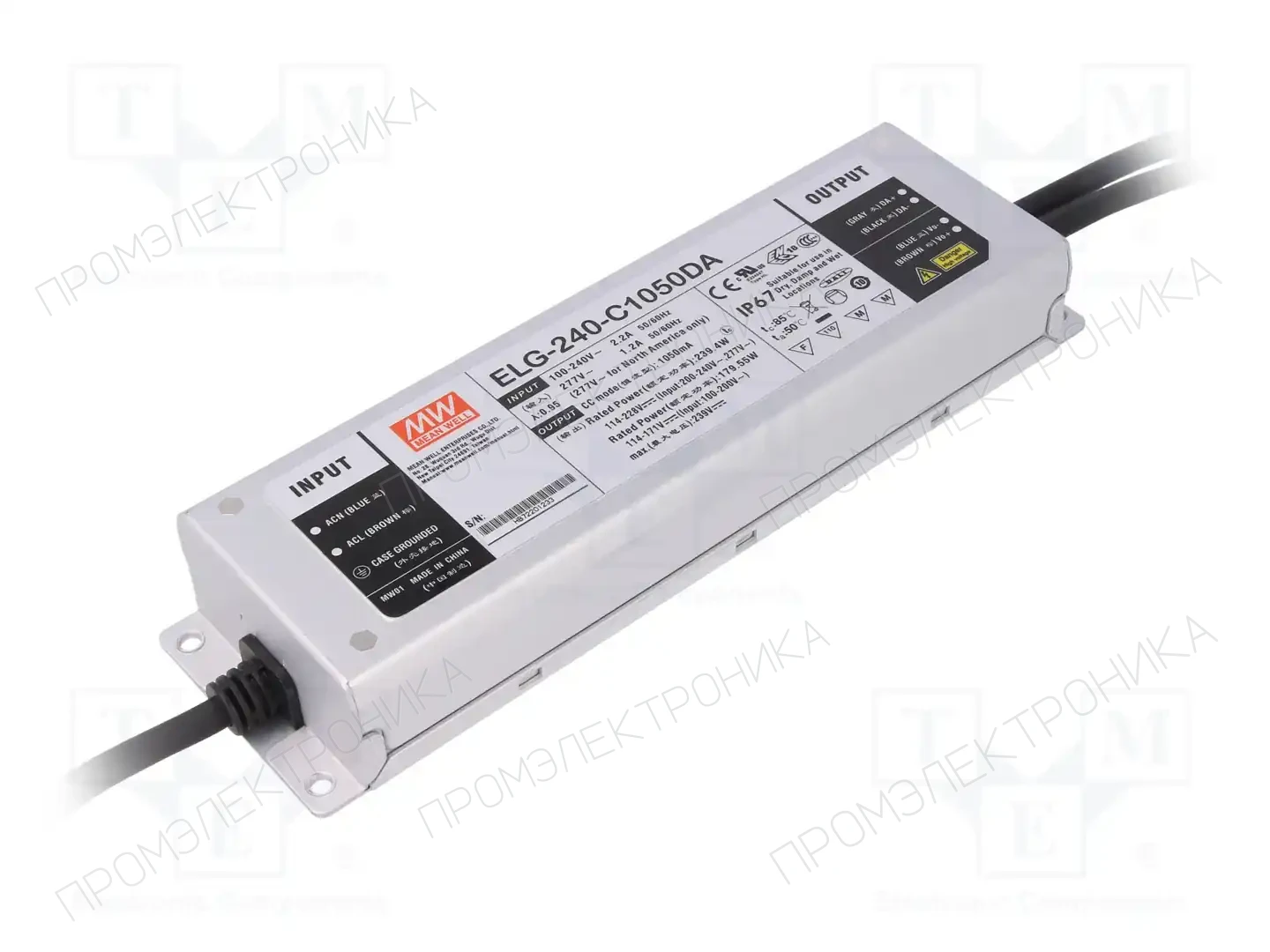 MEAN WELL ELG-240-C1050DA — Блоки питания для LED