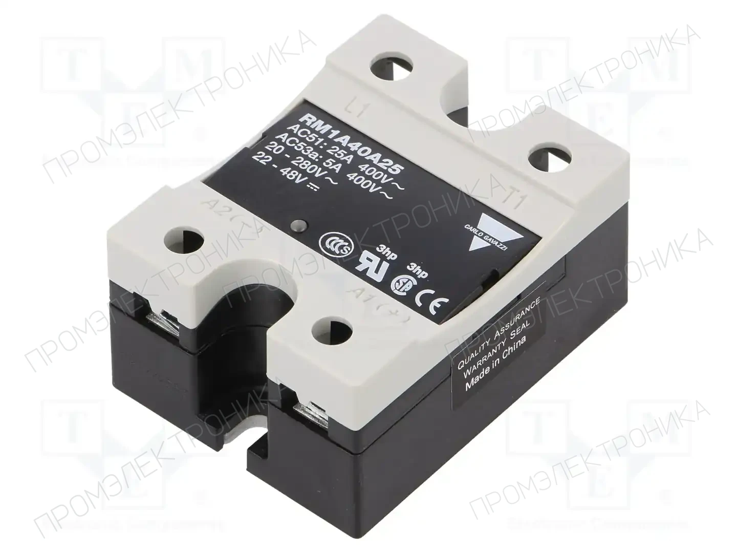 CARLO GAVAZZI RM1A40A25 — Реле SSR однофазные