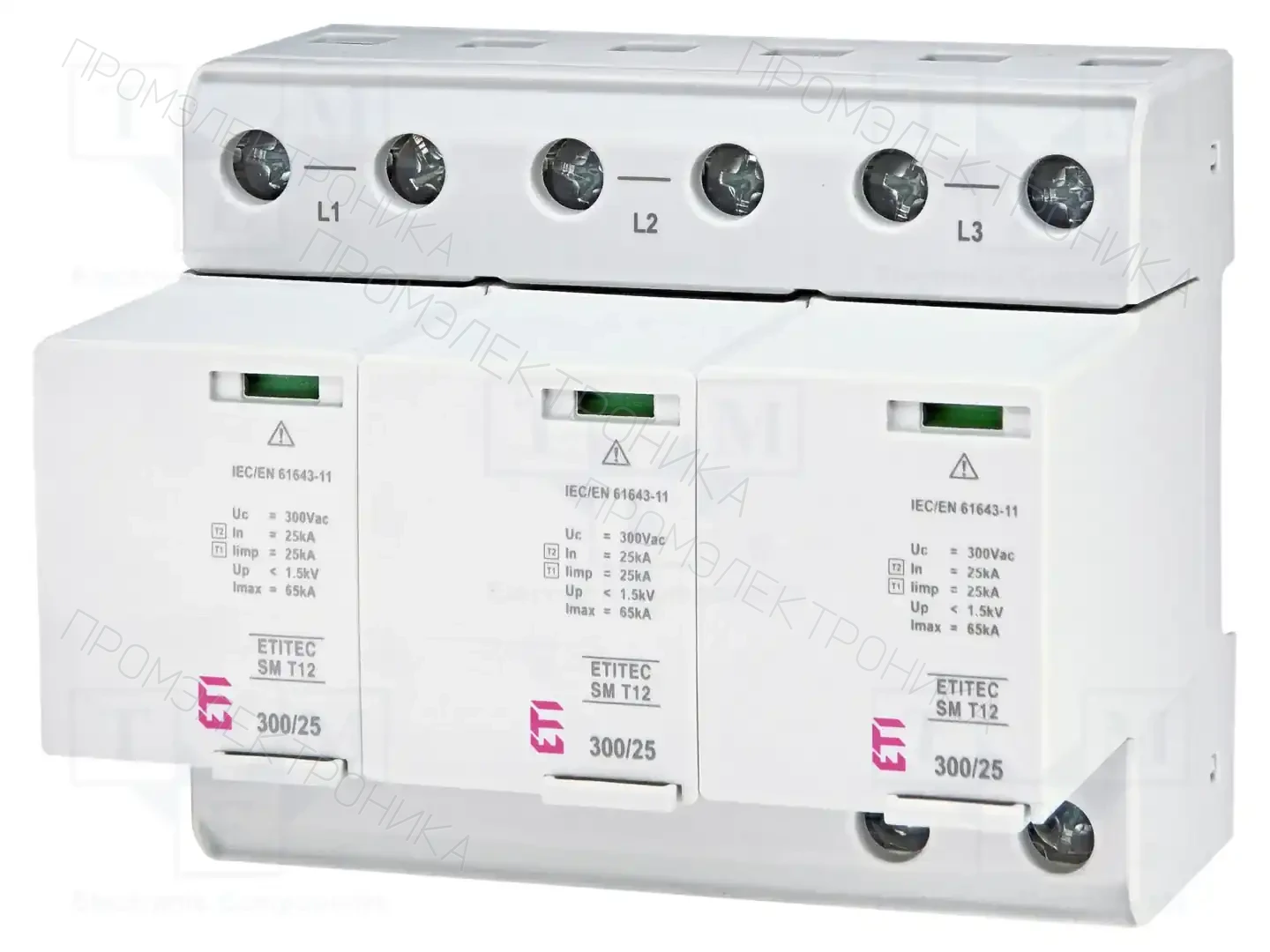 ETI POLAM ETITEC SM T12 300/25 3+0 — Ограничители перенапряжения