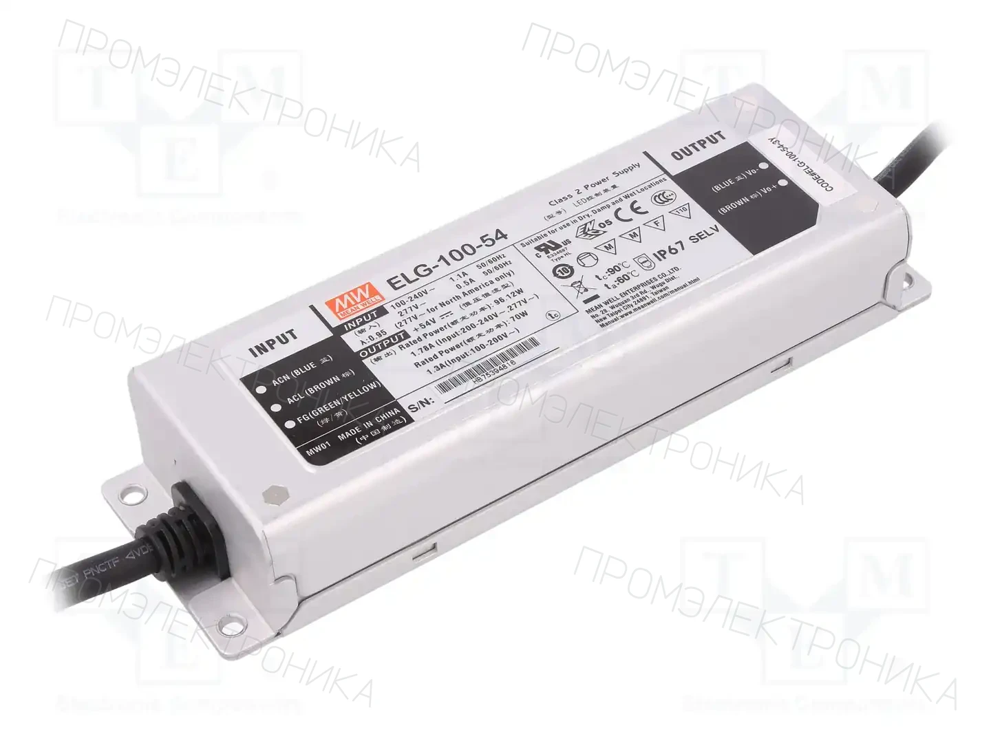 MEAN WELL ELG-100-54-3Y — Блоки питания для LED
