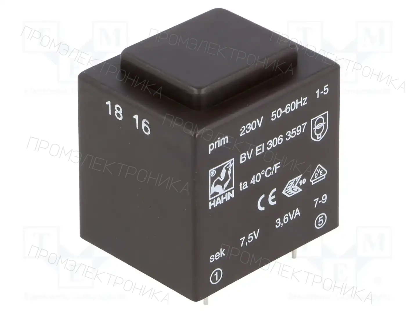 HAHN BV EI 306 3597 — Трансформаторы PCB