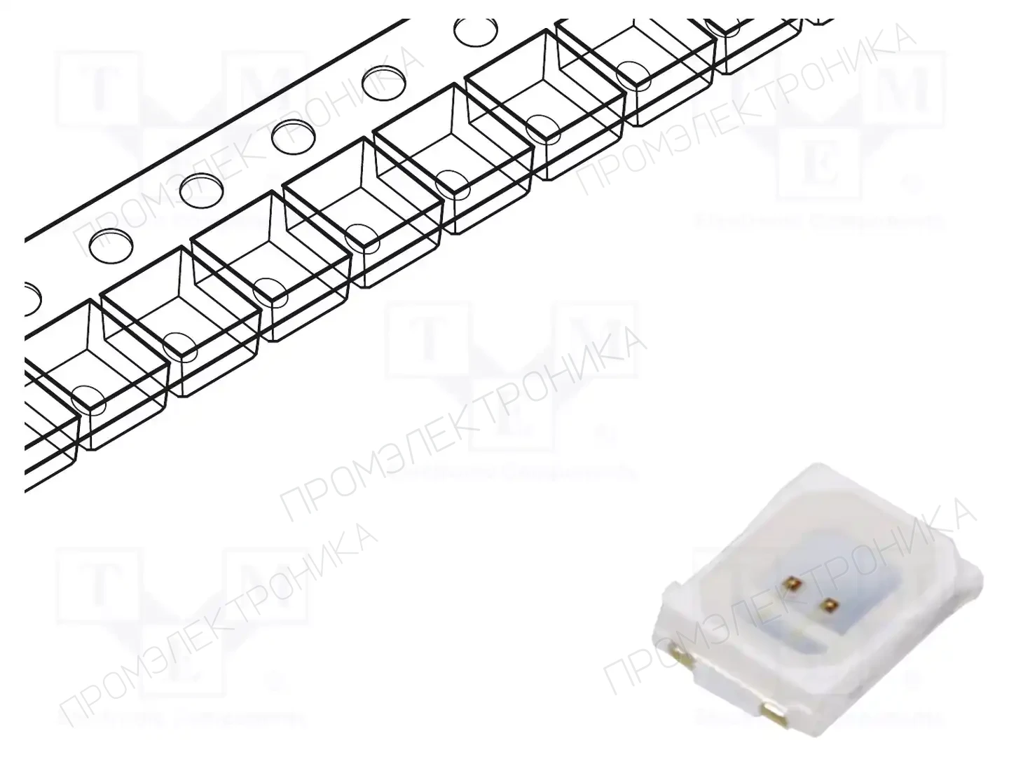 LUCKYLIGHT R2835VC-S5 — Светодиоды SMD цветные