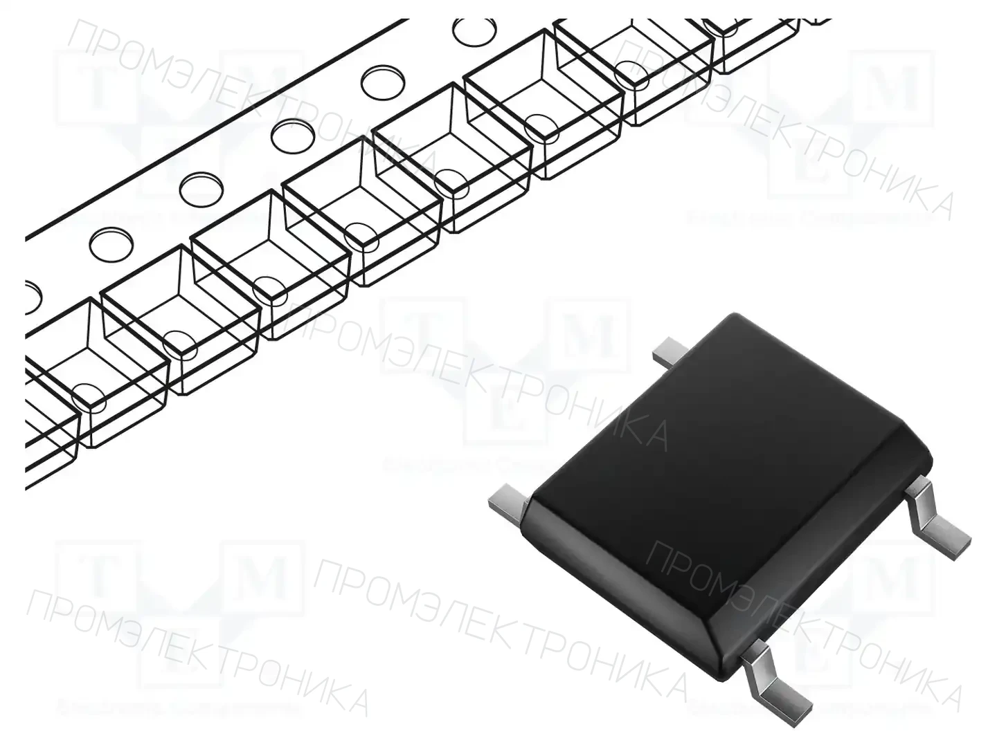 TAIWAN SEMICONDUCTOR MBS6 — Однофазные мосты диодные SMD/THT