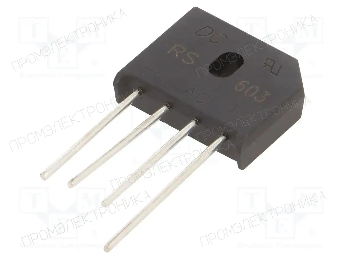 DC COMPONENTS RS603 — Однофазные мосты диодные плоские