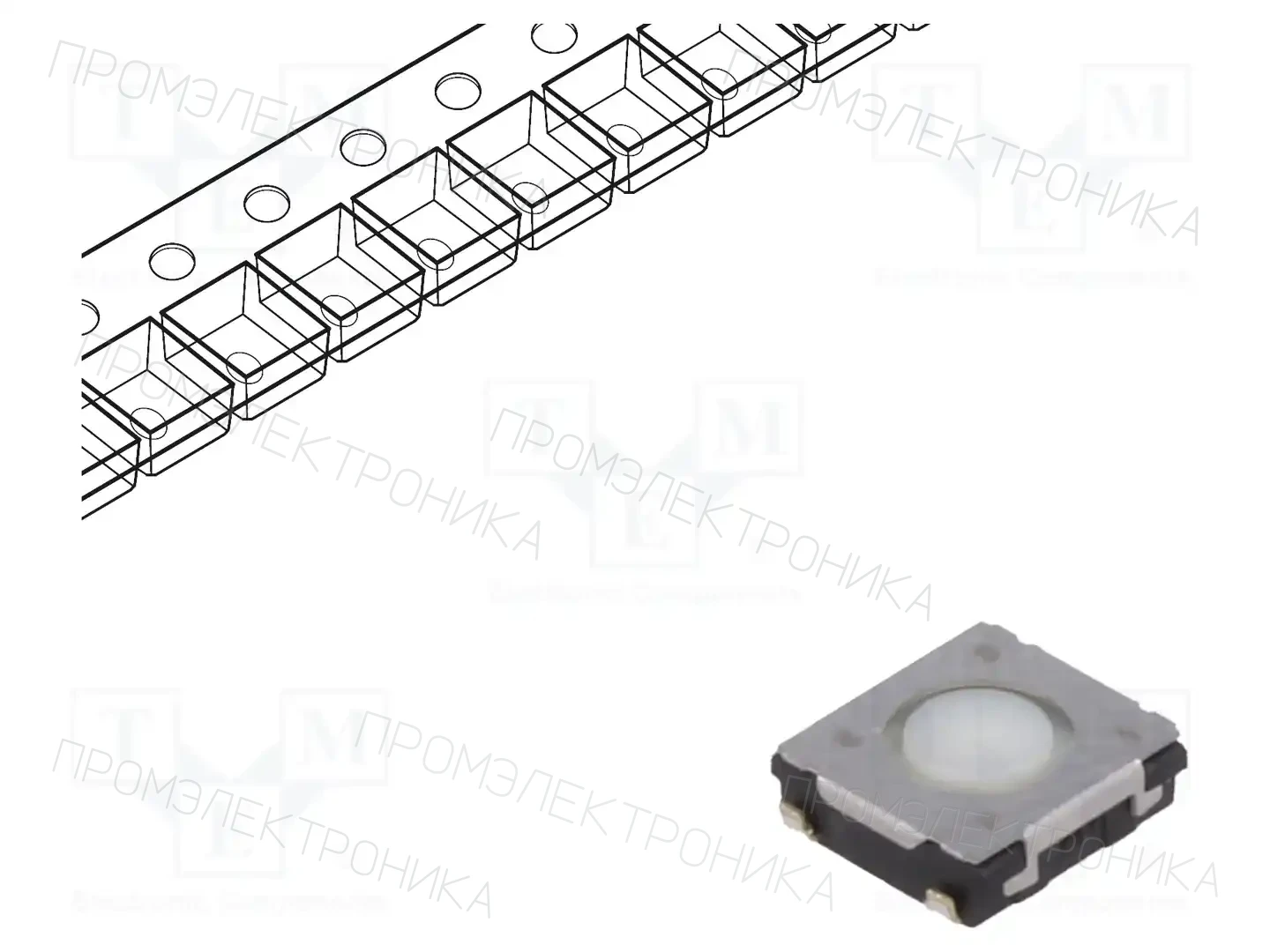 PANASONIC EVQQ2U01W — Микропереключатели TACT
