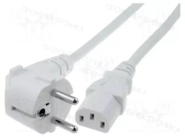 LIAN DUNG LT-322+501 H05VV-F 3X1.0 1.0M WHT — Кабели питания компьютерные и универс