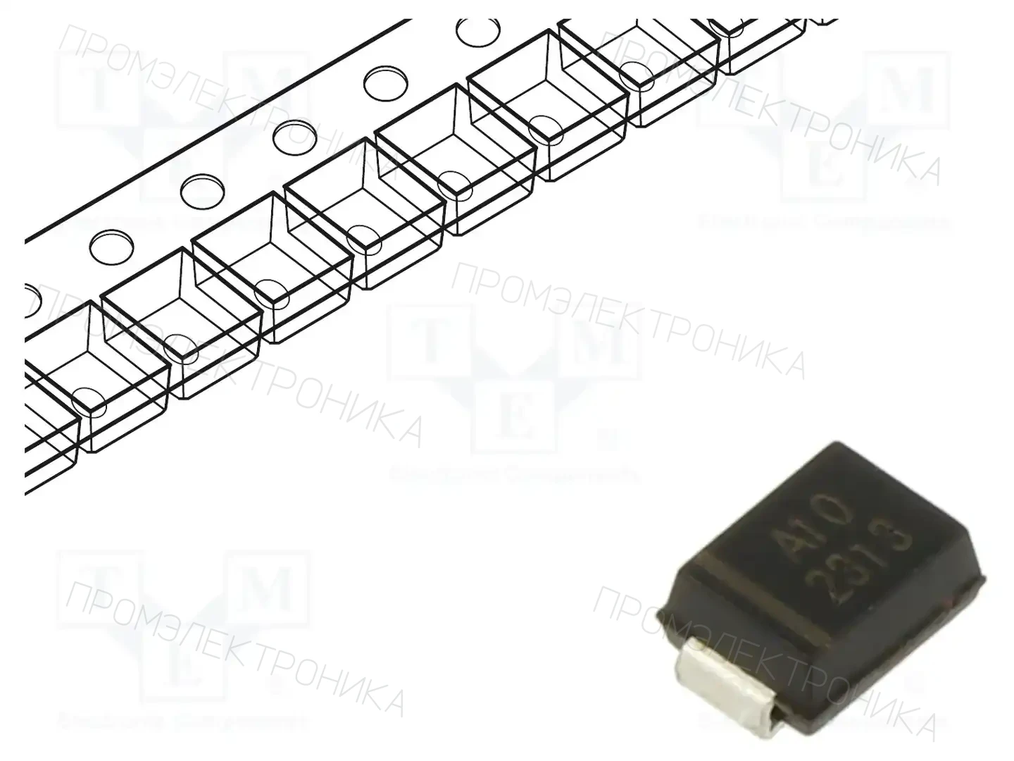 EATON ELECTRONICS 10BJ10A — Диоды TVS SMD однонаправленные