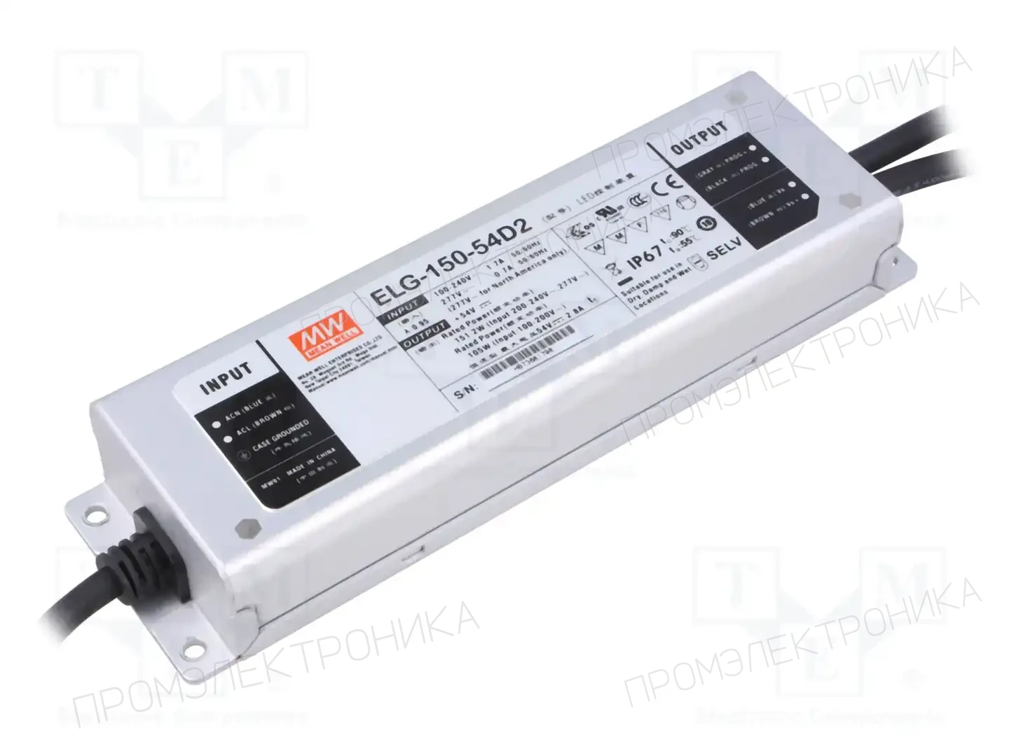 MEAN WELL ELG-150-54D2 — Блоки питания для LED