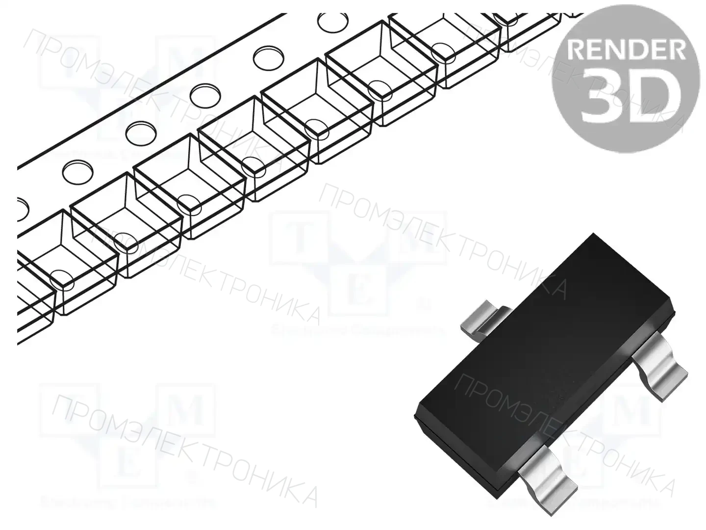 onsemi BZX84C5V6LT3G — Стабилитроны SMD