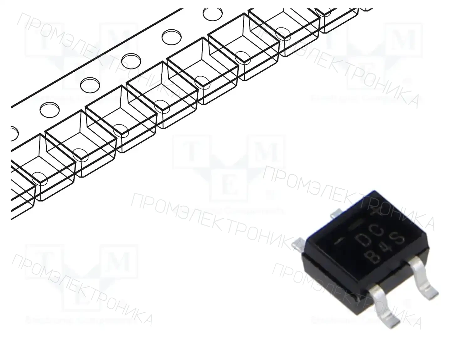 DC COMPONENTS B4S — Однофазные мосты диодные SMD/THT