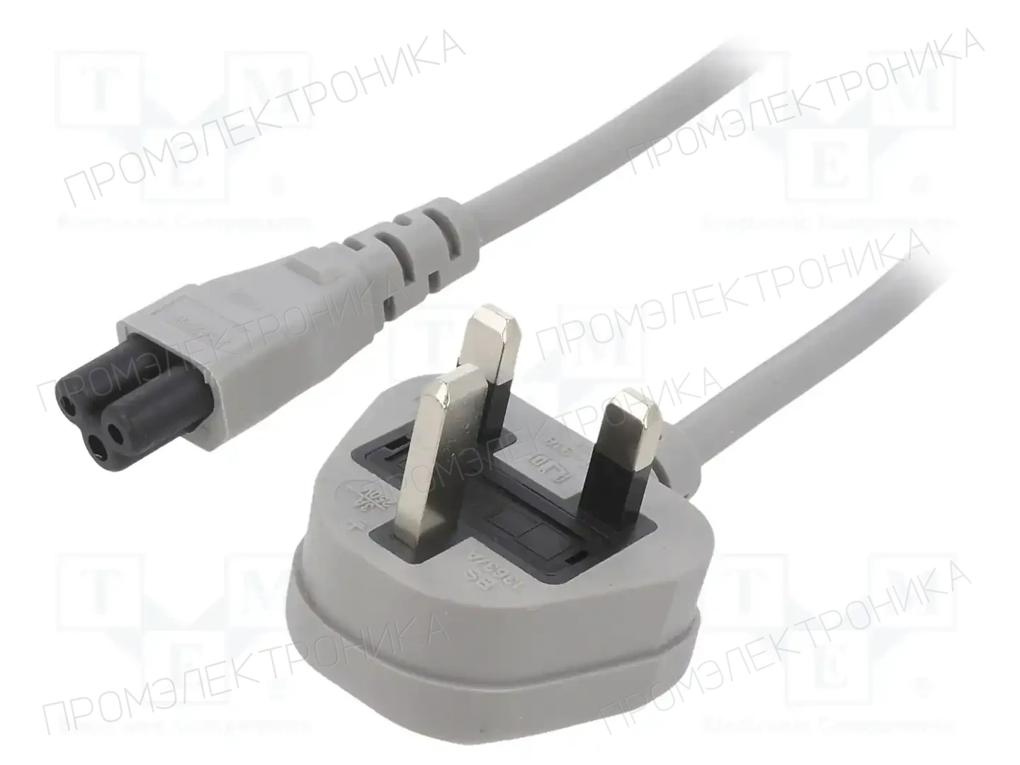 LIAN DUNG LT-318(3A)+535 3X0.75 GRY 1M — Кабели питания компьютерные и универс