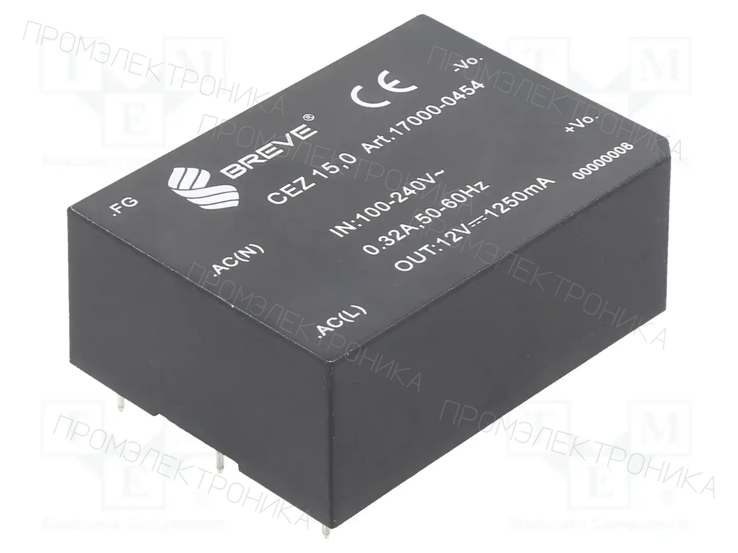 BREVE TUFVASSONS 17000-0454 — Преобразователи AC/DC для PCB