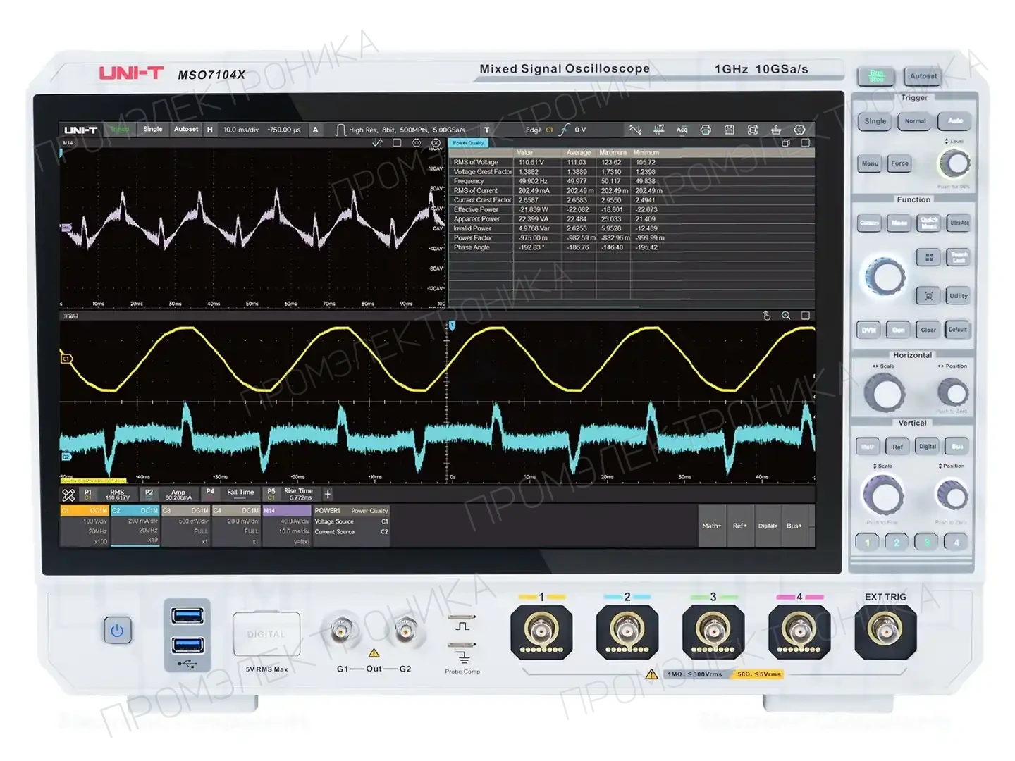 UNI-T MSO7104X — Осциллоскопы цифровые