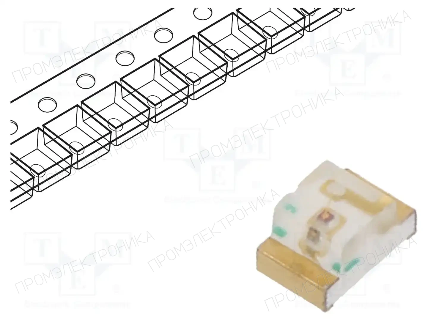 KINGBRIGHT ELECTRONIC KP-2012SURC — Светодиоды SMD цветные