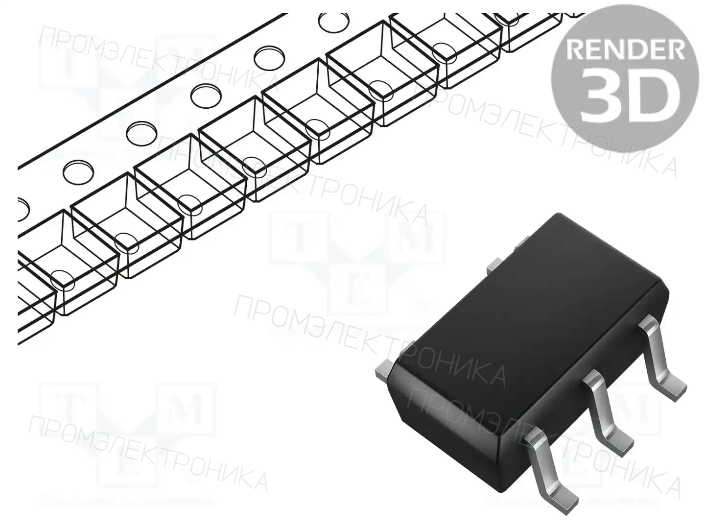 onsemi MC74HC1G32DFT1G — Ворота, инверторы
