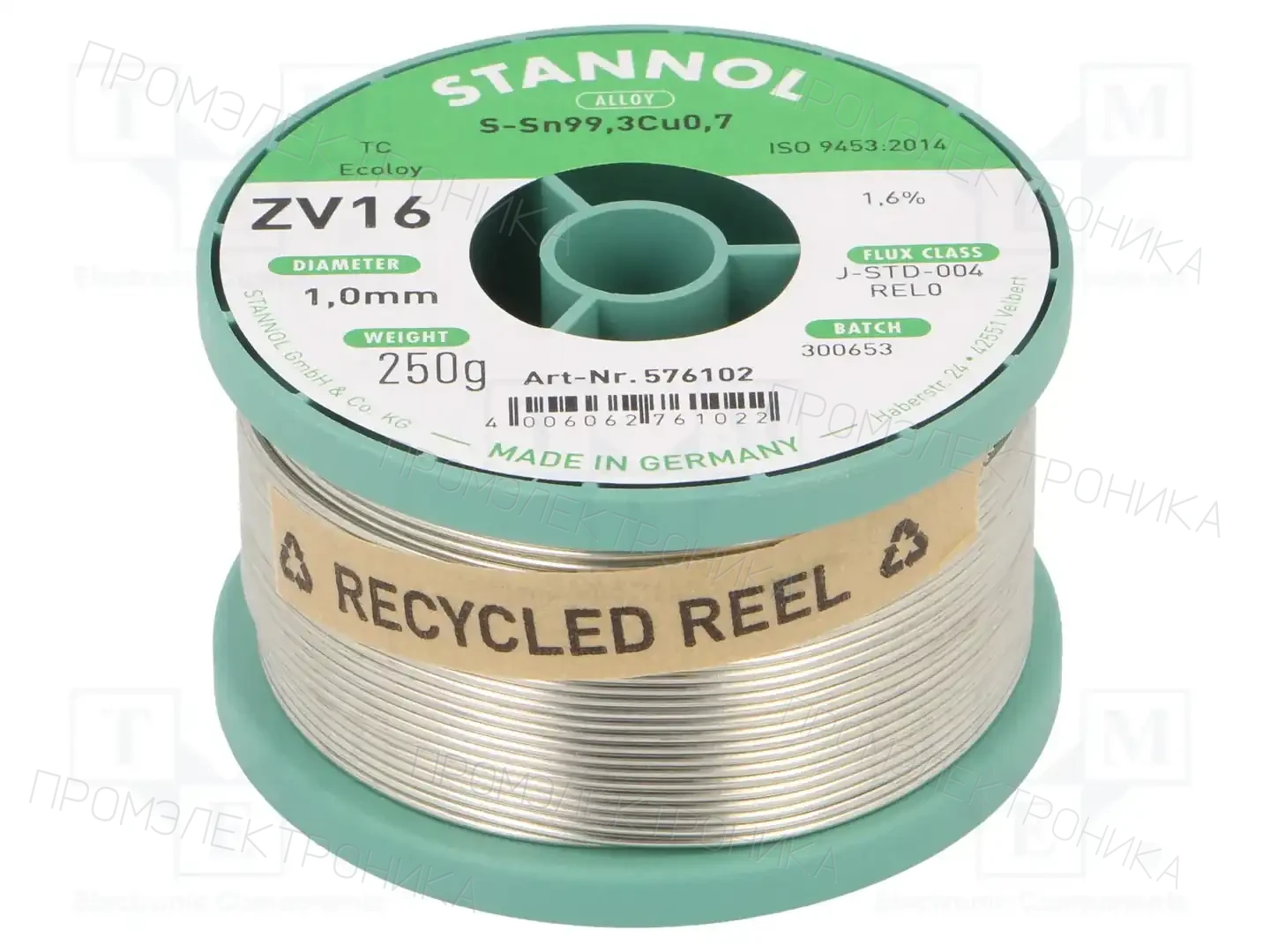 STANNOL 576102 — Паяльные провода бессвинцовые