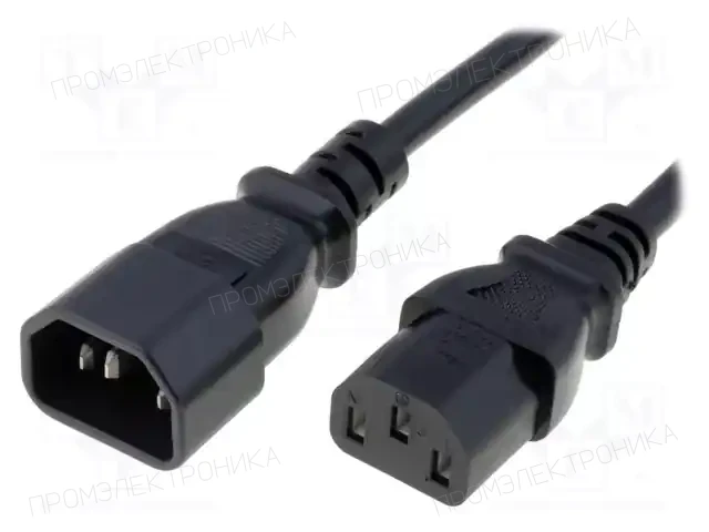 LIAN DUNG LT602+501 H05VV-F 3X1.0 3.0M BLK — Кабели питания компьютерные и универс