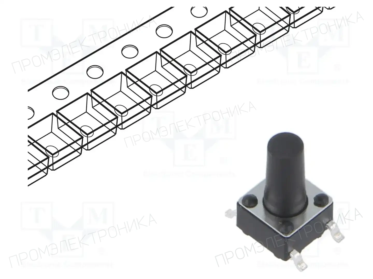 CONNFLY DS1042-03-121KKR16010 — Микропереключатели TACT
