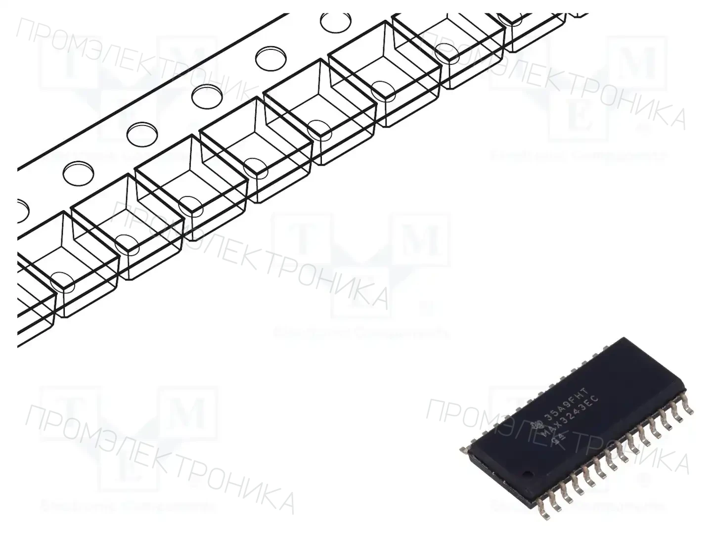 Texas Instruments MAX3243ECDWR — Микросхемы - RS232 / RS422 / RS485