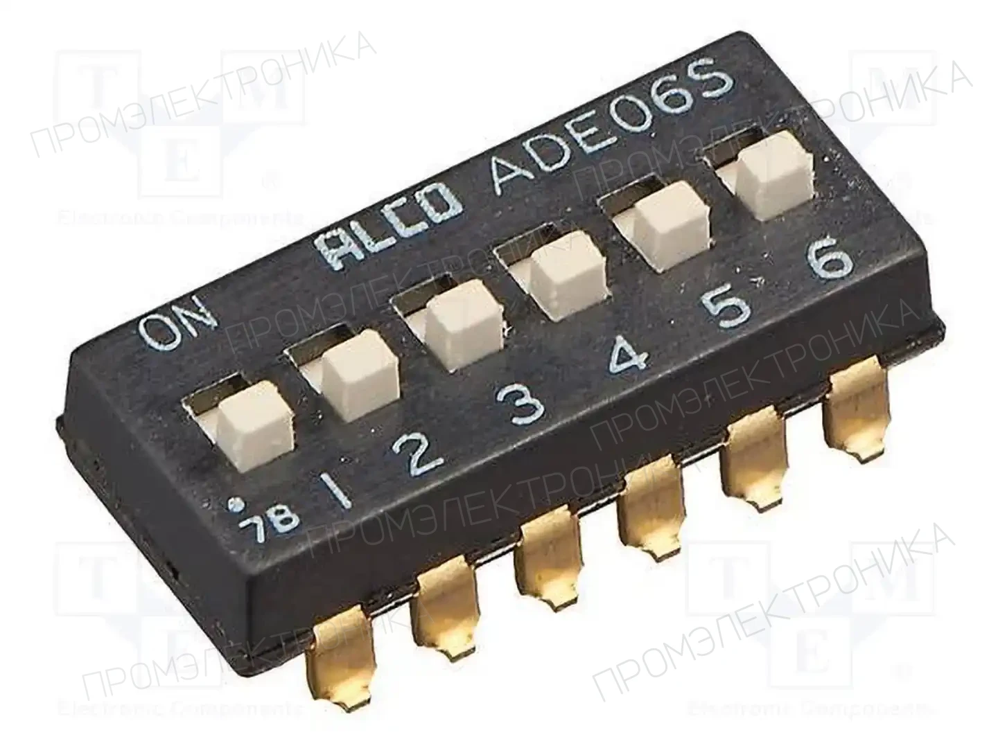 TE Connectivity ADE06S04 — Переключатели типа Dip-Switch