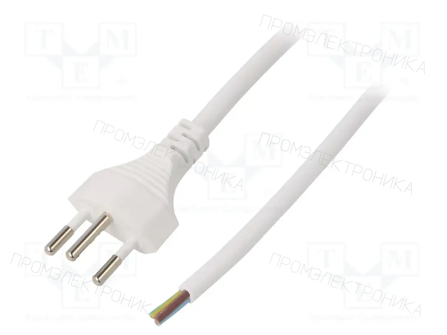 LIAN DUNG LT-313 H05VV-F 3X1.0 WHT 1.8M END C — Кабели питания компьютерные и универс