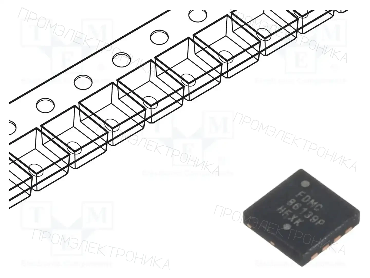 onsemi FDMC86139P — Транзисторы с каналом P SMD