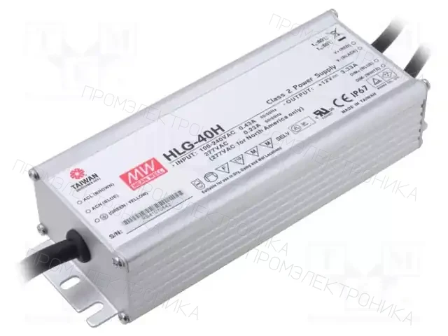 MEAN WELL HLG-40H-54B — Блоки питания для LED