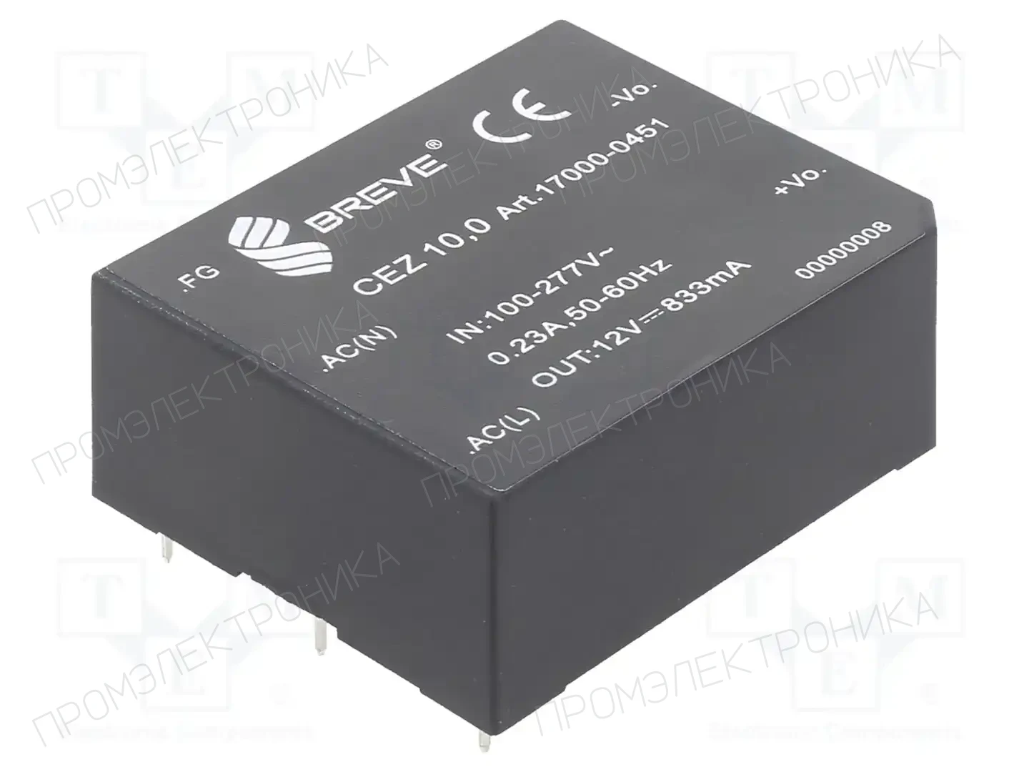 BREVE TUFVASSONS 17000-0451 — Преобразователи AC/DC для PCB