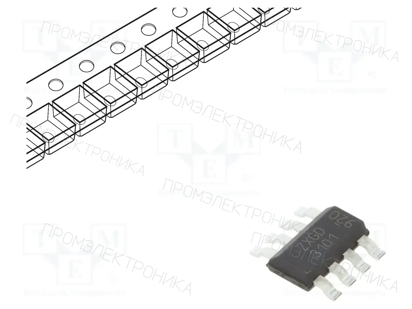 DIODES INCORPORATED ZXGD3101T8TA — Драйверы MOSFET/IGBT