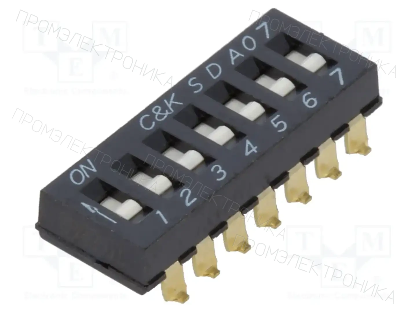 C&K SDA07H0SBR — Переключатели типа Dip-Switch