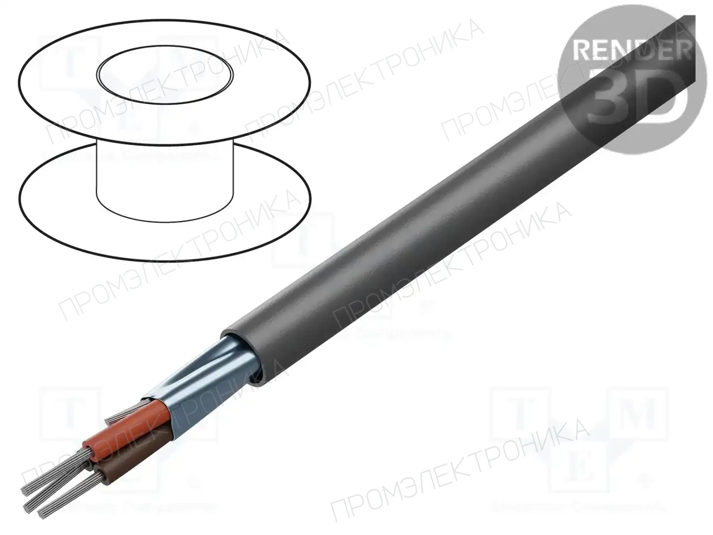 ALPHA WIRE 78123 SL001 — Провода многожильные экранированные