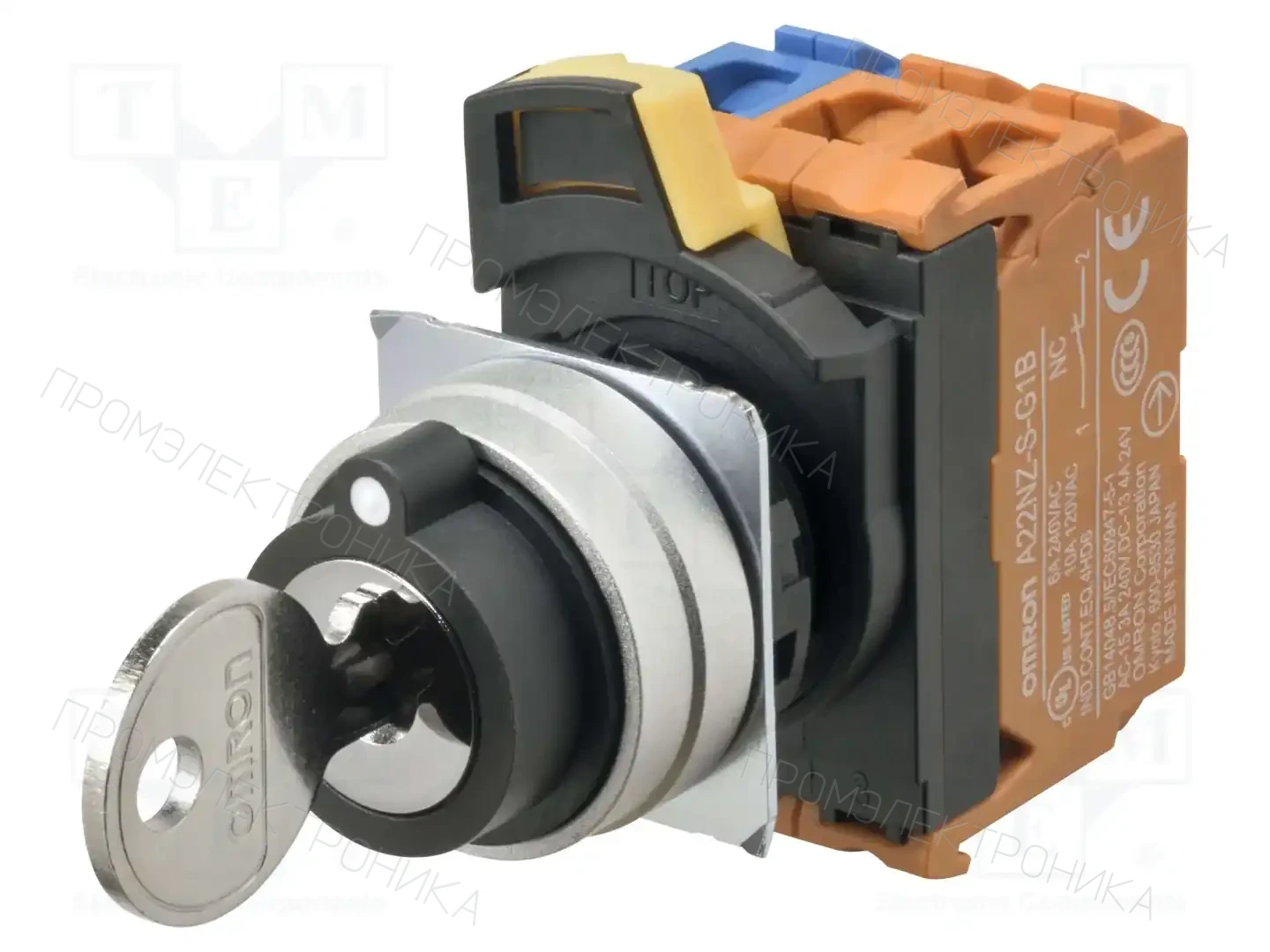 OMRON A22NK-3MR-01CA-G021 — Переключатели панельные стандартные 22мм
