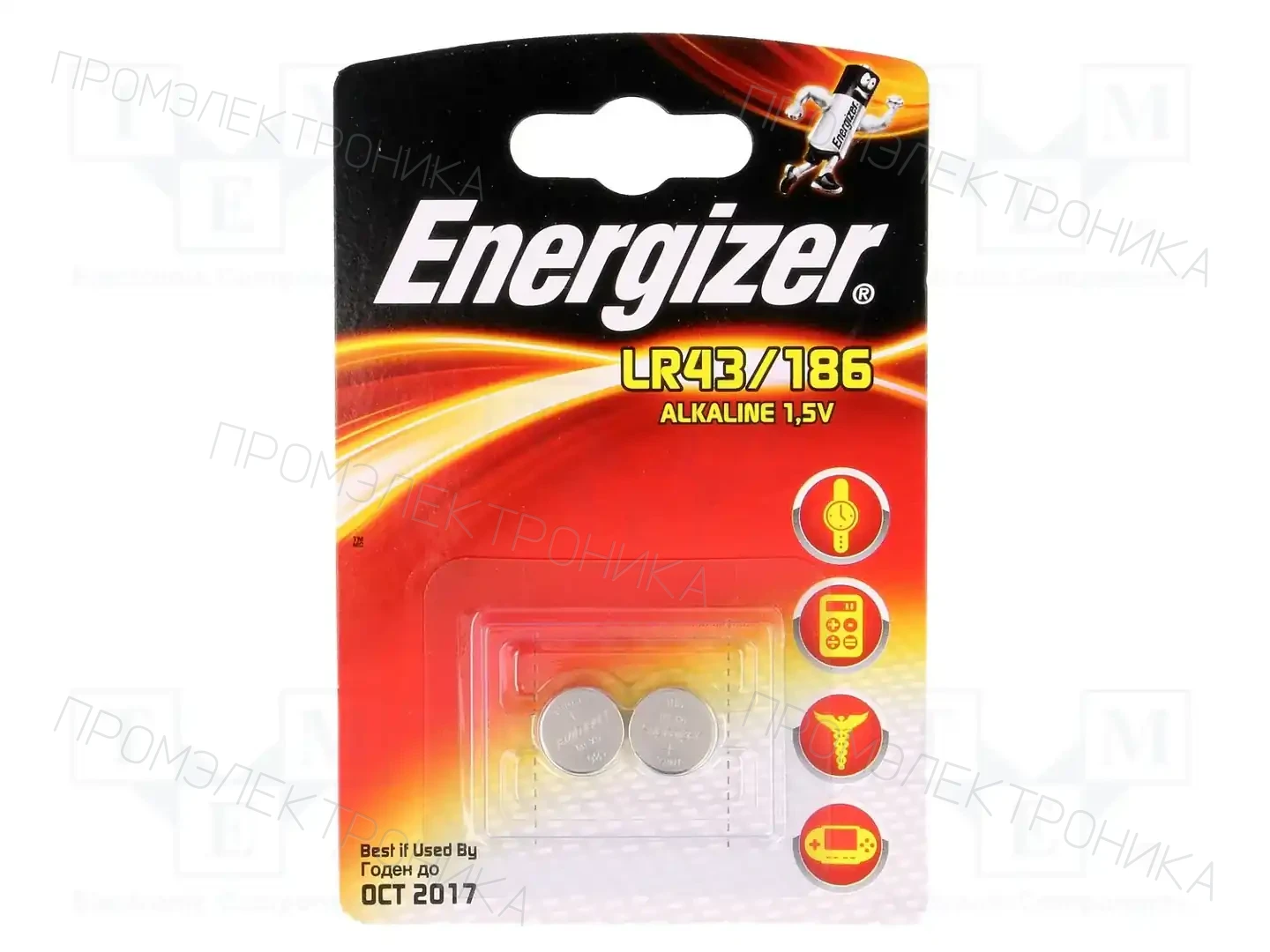 ENERGIZER LR43 186 — Батареи