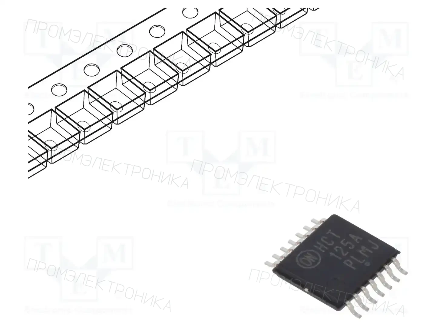 onsemi MC74HCT125ADTR2G — Буферы, передатчики, контроллеры