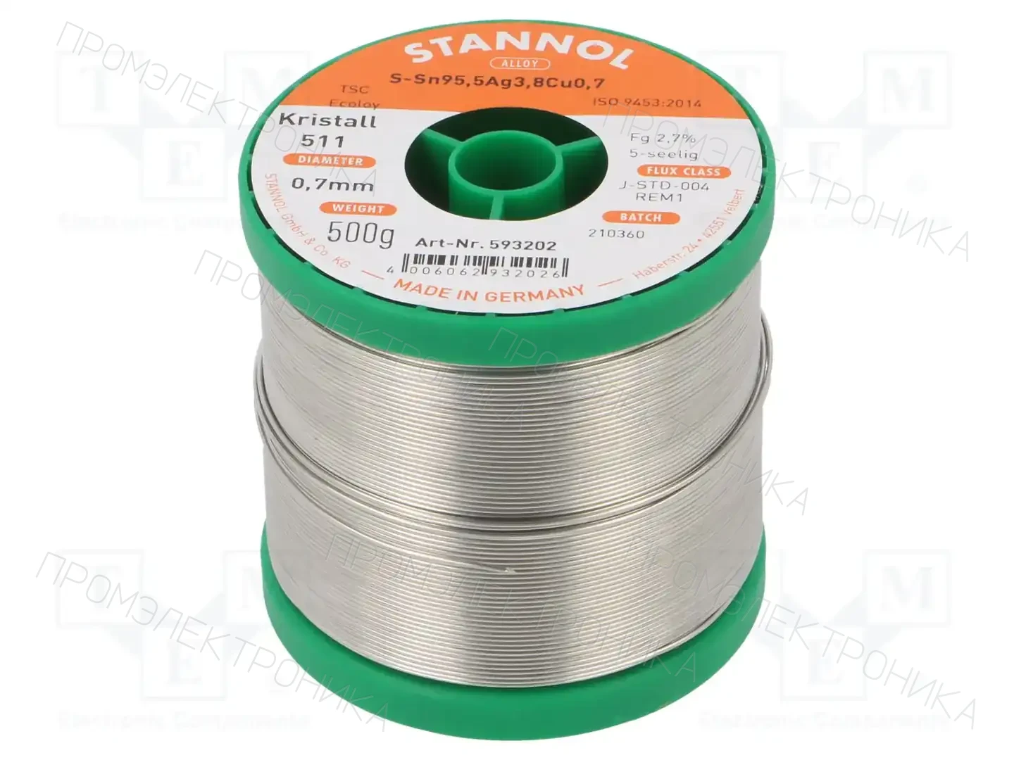 STANNOL 593202 — Паяльные провода бессвинцовые
