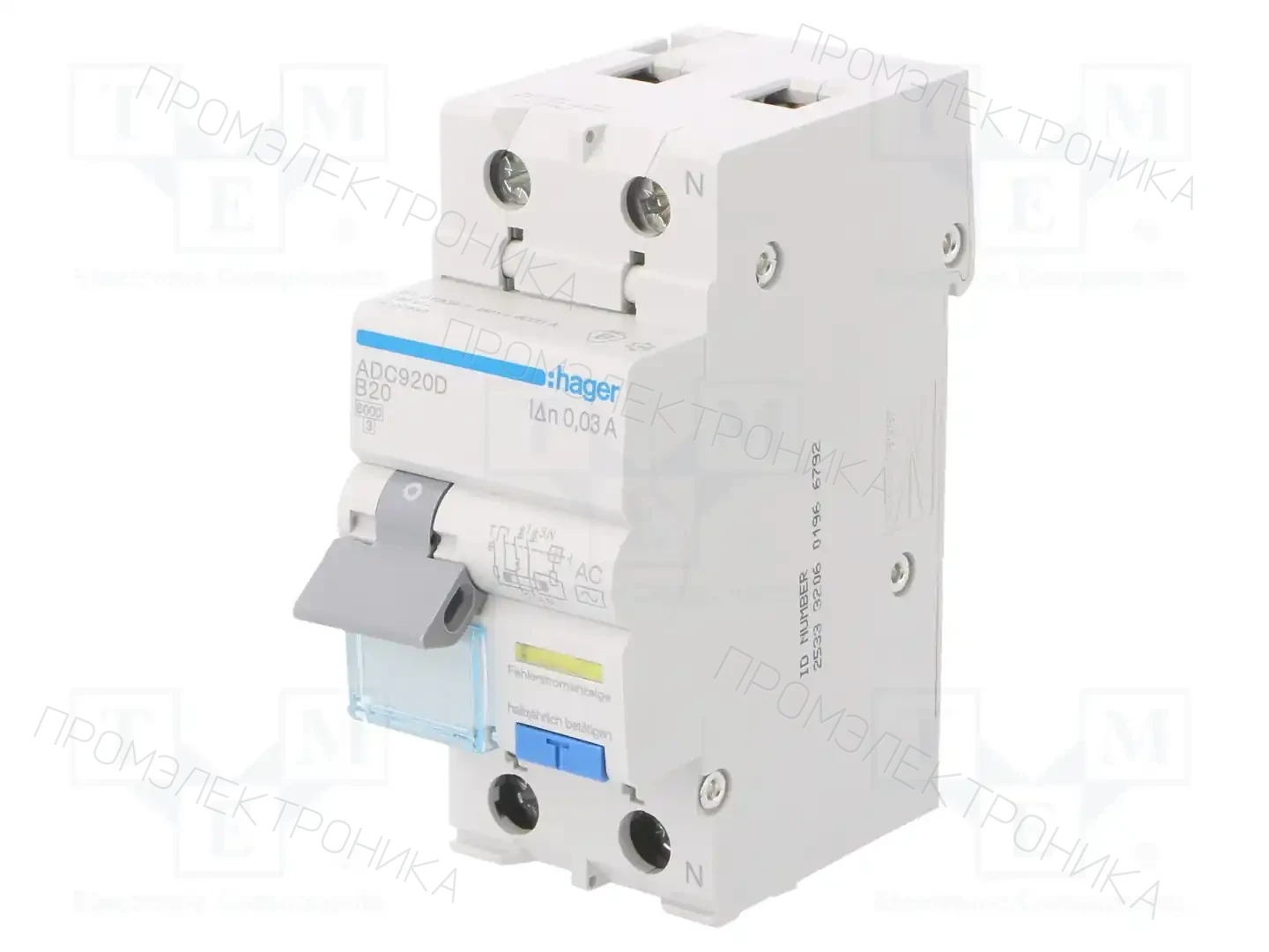 HAGER ADC920D — Дифференциальные выключатели
