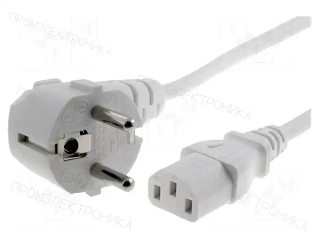 LIAN DUNG LT322+501 H05VV-F 3X0.75 1.8M WHT — Кабели питания компьютерные и универс