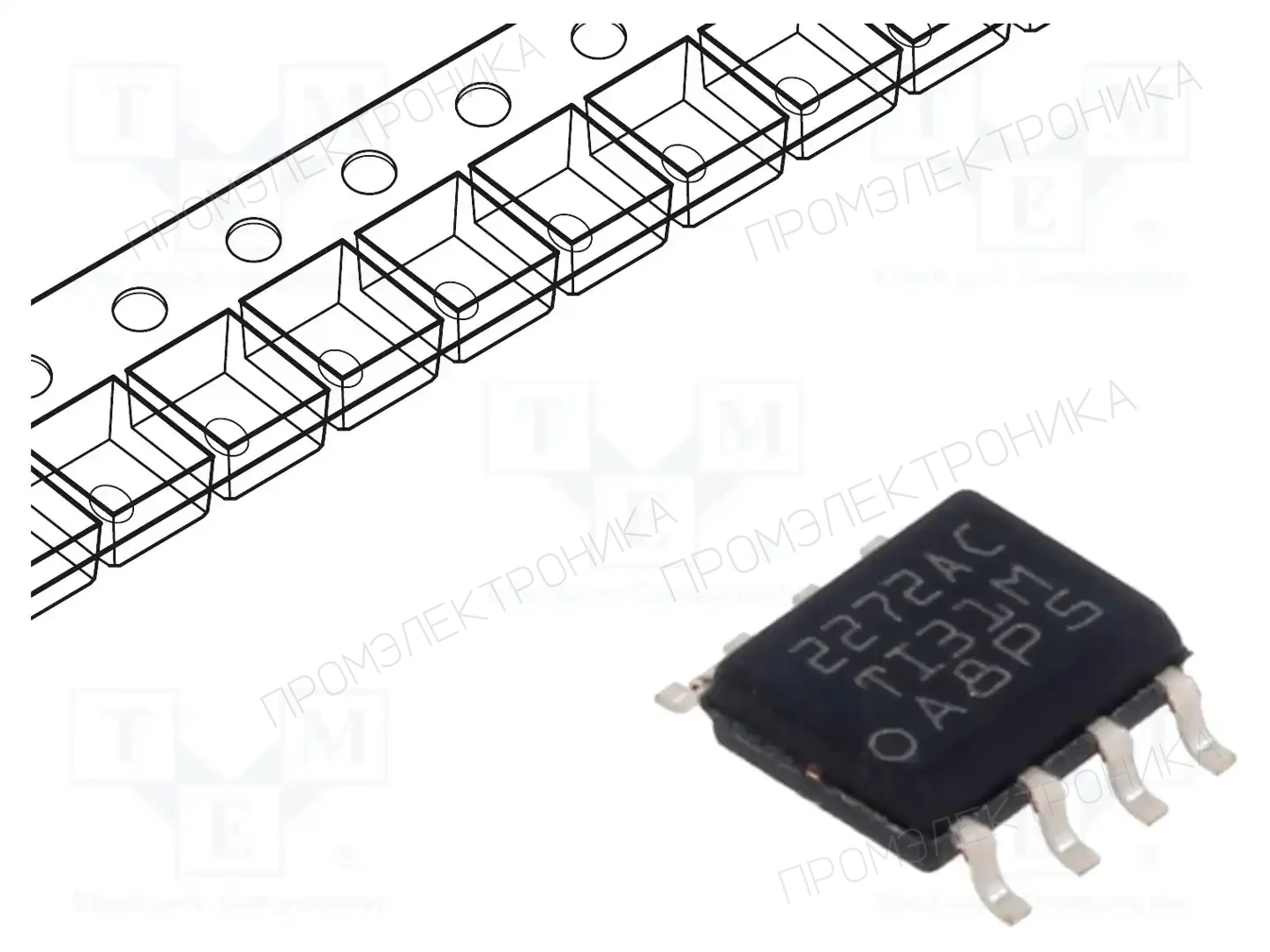 Texas Instruments TLC2272ACDR — Операционные усилители SMD