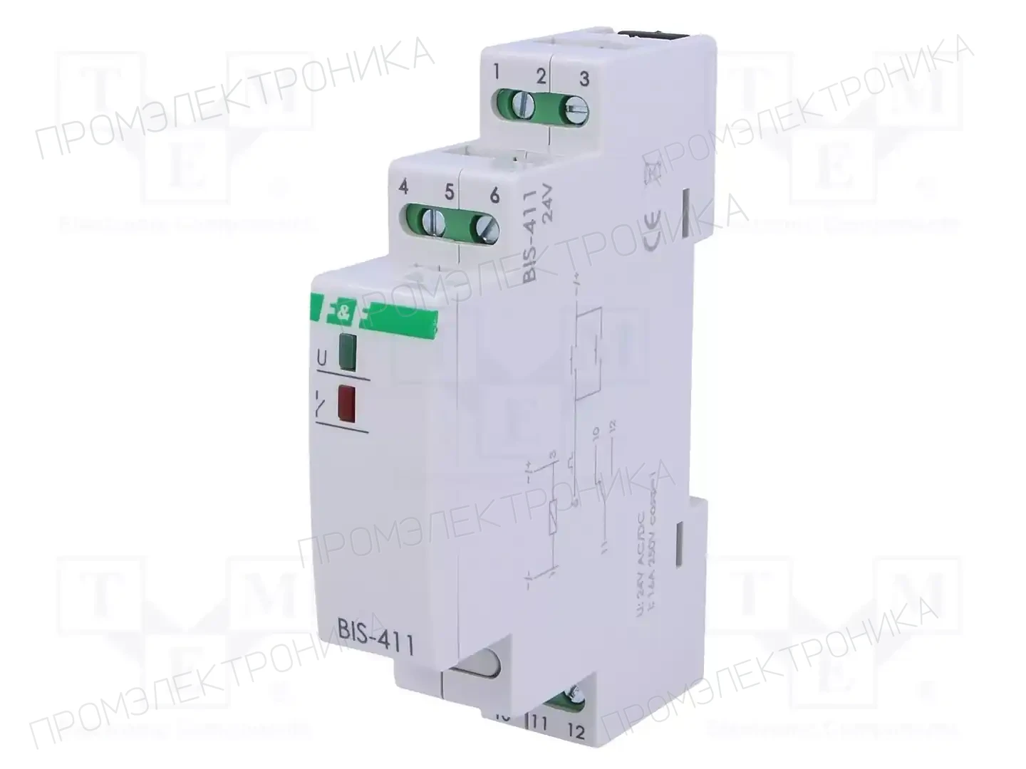 F&F BIS-411 24V AC/DC — Монтажные реле