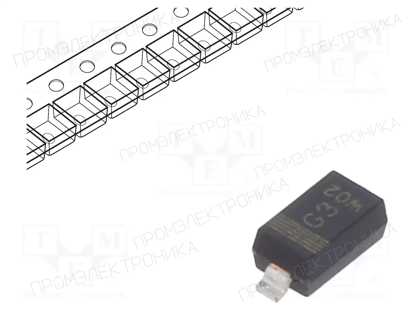 NEXPERIA PMEG3020EGWX — Диоды Шотки SMD