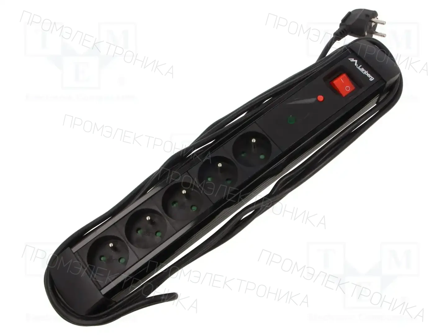 LANBERG SP1-05E-0500-BK — Планки защиты от перенапряжения