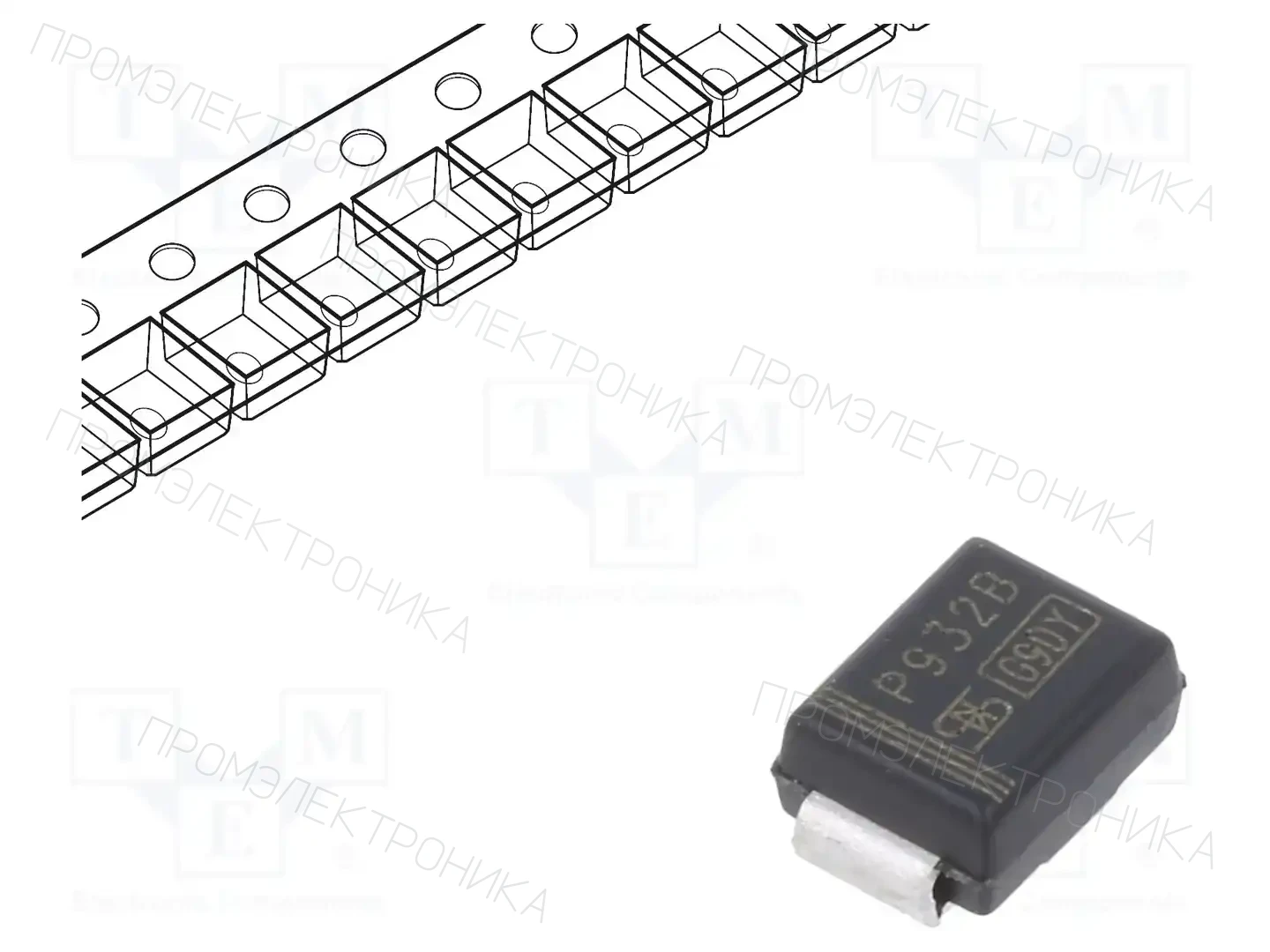 TAIWAN SEMICONDUCTOR 1PGSMB5932 — Стабилитроны SMD